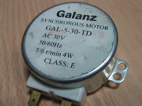 Фотография ДВИГАТЕЛЬ СВЧ ТАРЕЛКИ GAL-5-30-TD 30V 4W 5/6 r/min